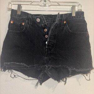Levi’s 501 Black Jean Shorts